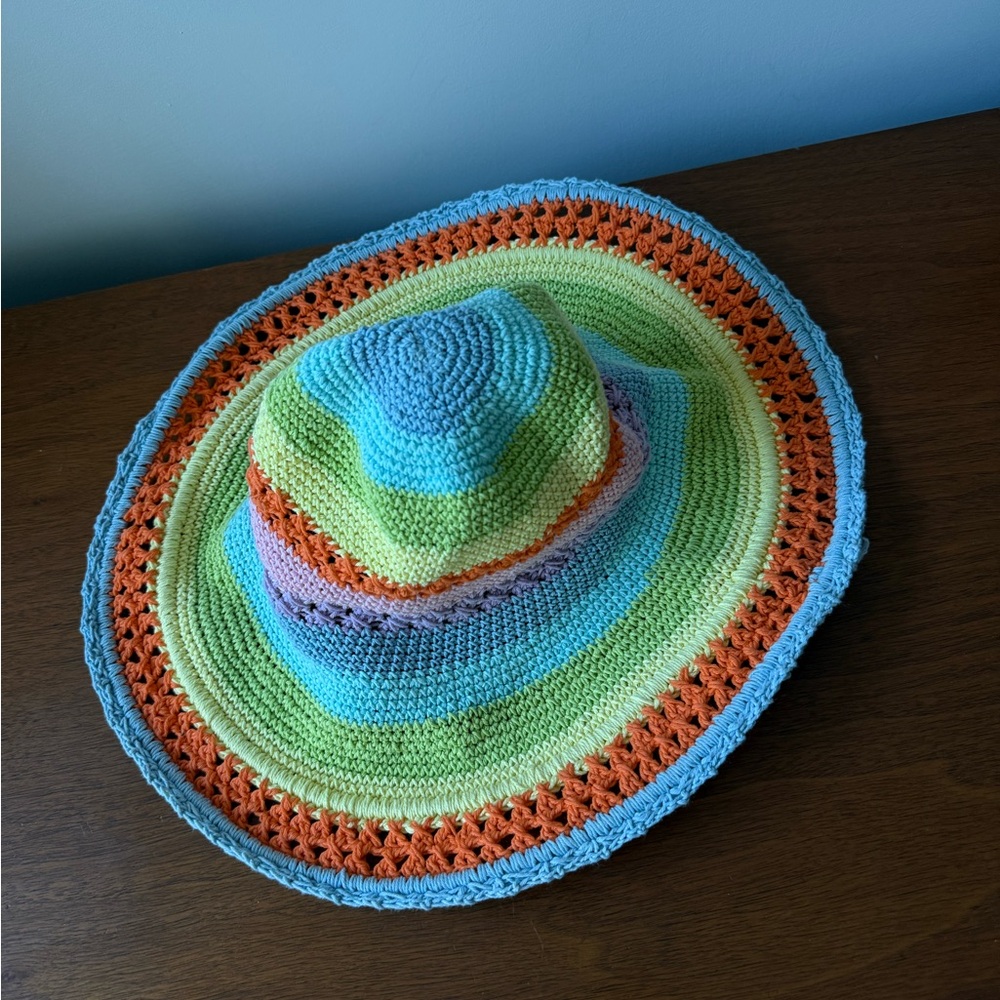 Colorful Crochet Sun Hat